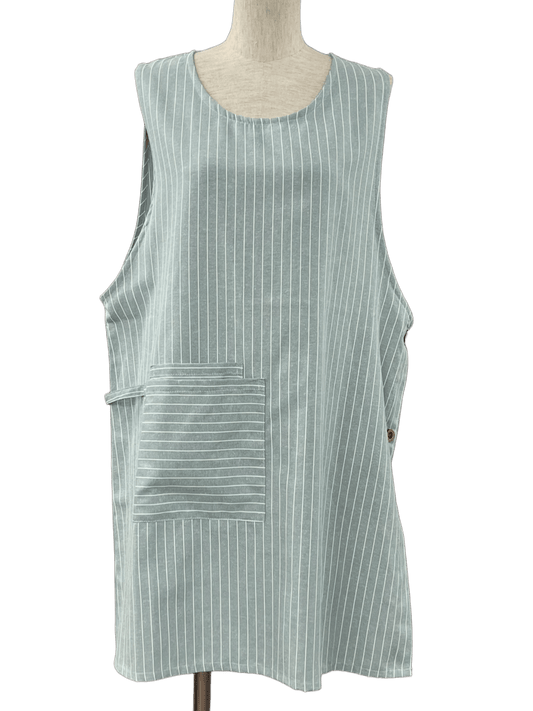 ストライプタオル掛け付きエプロン