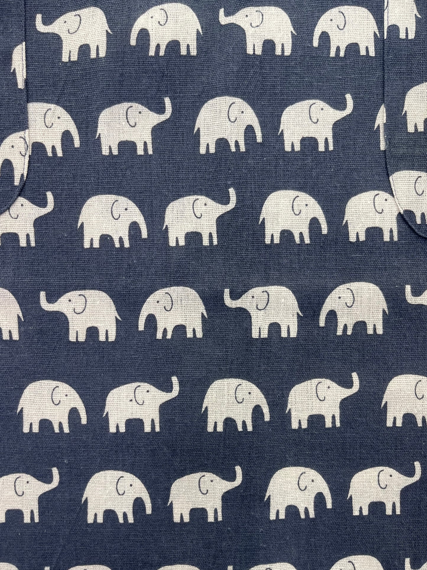 レーヨン麻ゾウプリントエプロン