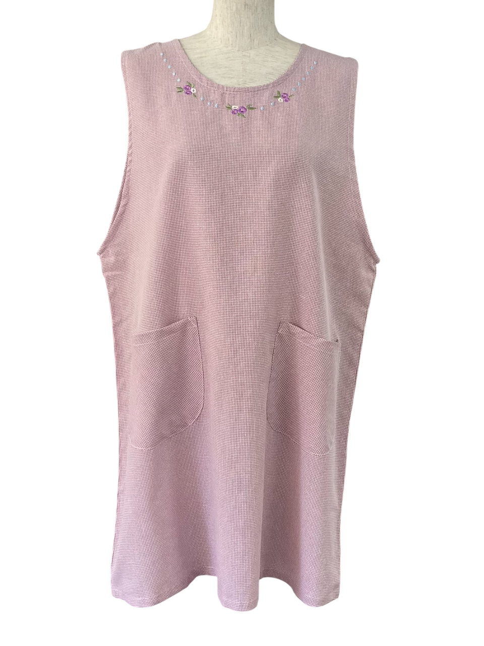 ネックレス刺繡エプロン