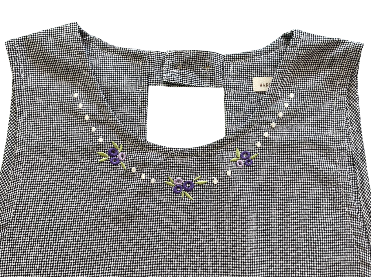 ネックレス刺繡エプロン