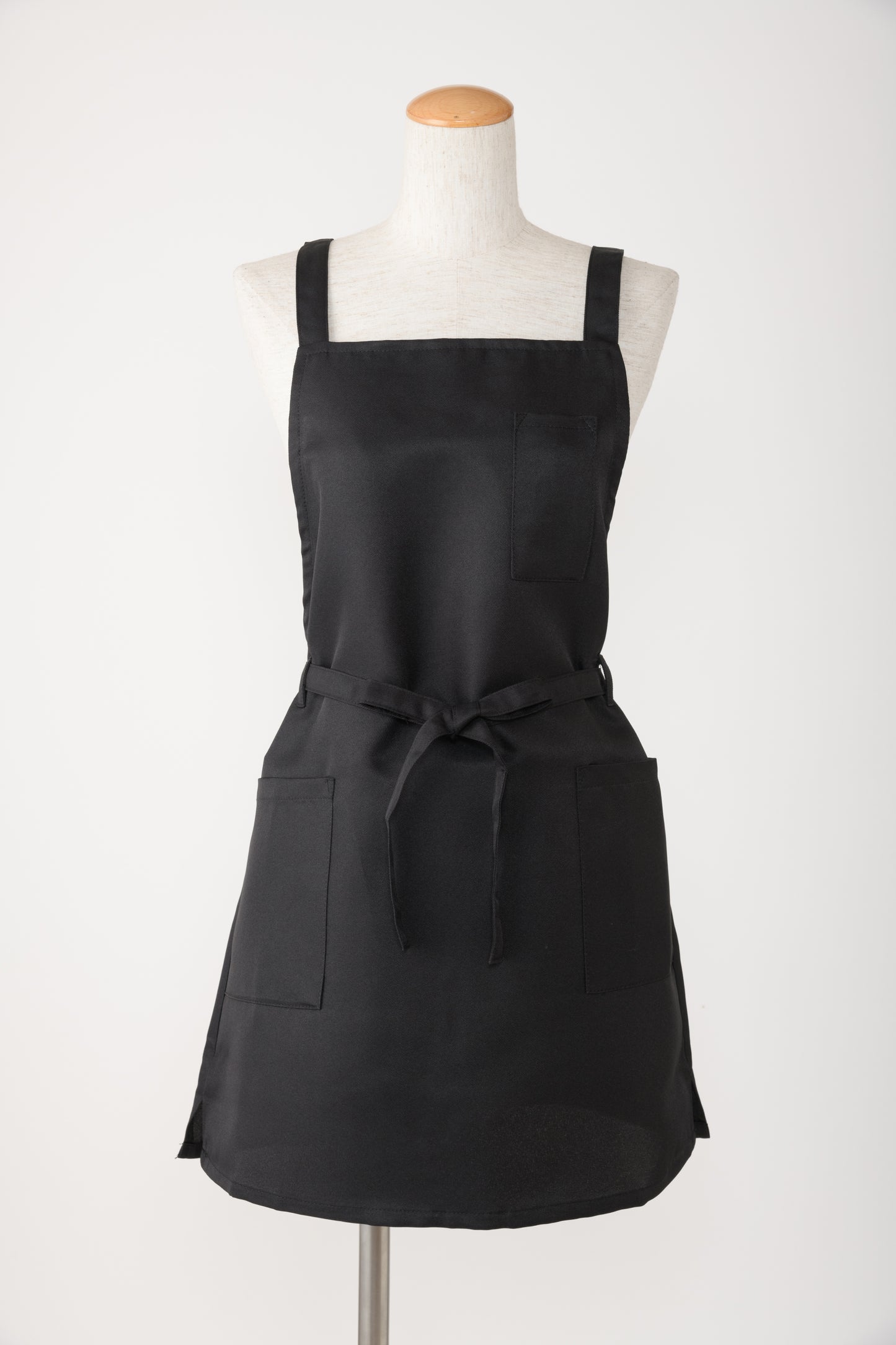 ポリエステル前結びショートエプロン P4-3