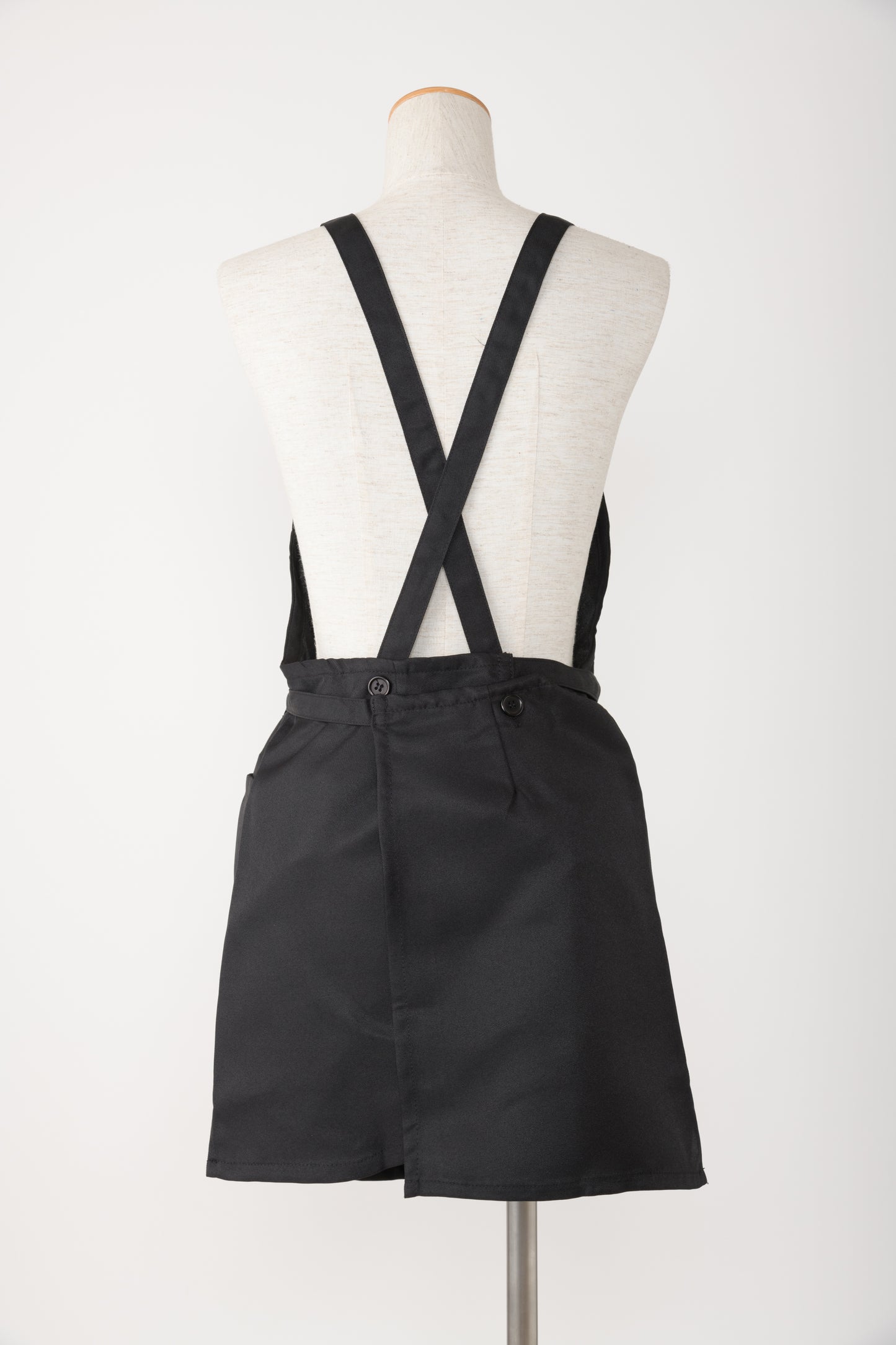 ポリエステル前結びショートエプロン P4-3