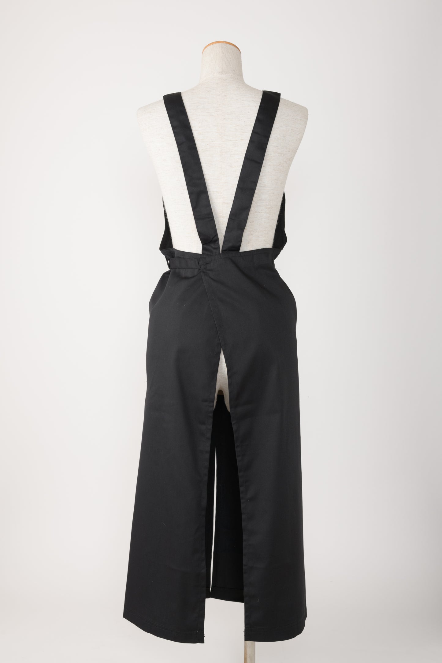 ポリエステル前結びロングエプロン P4-6