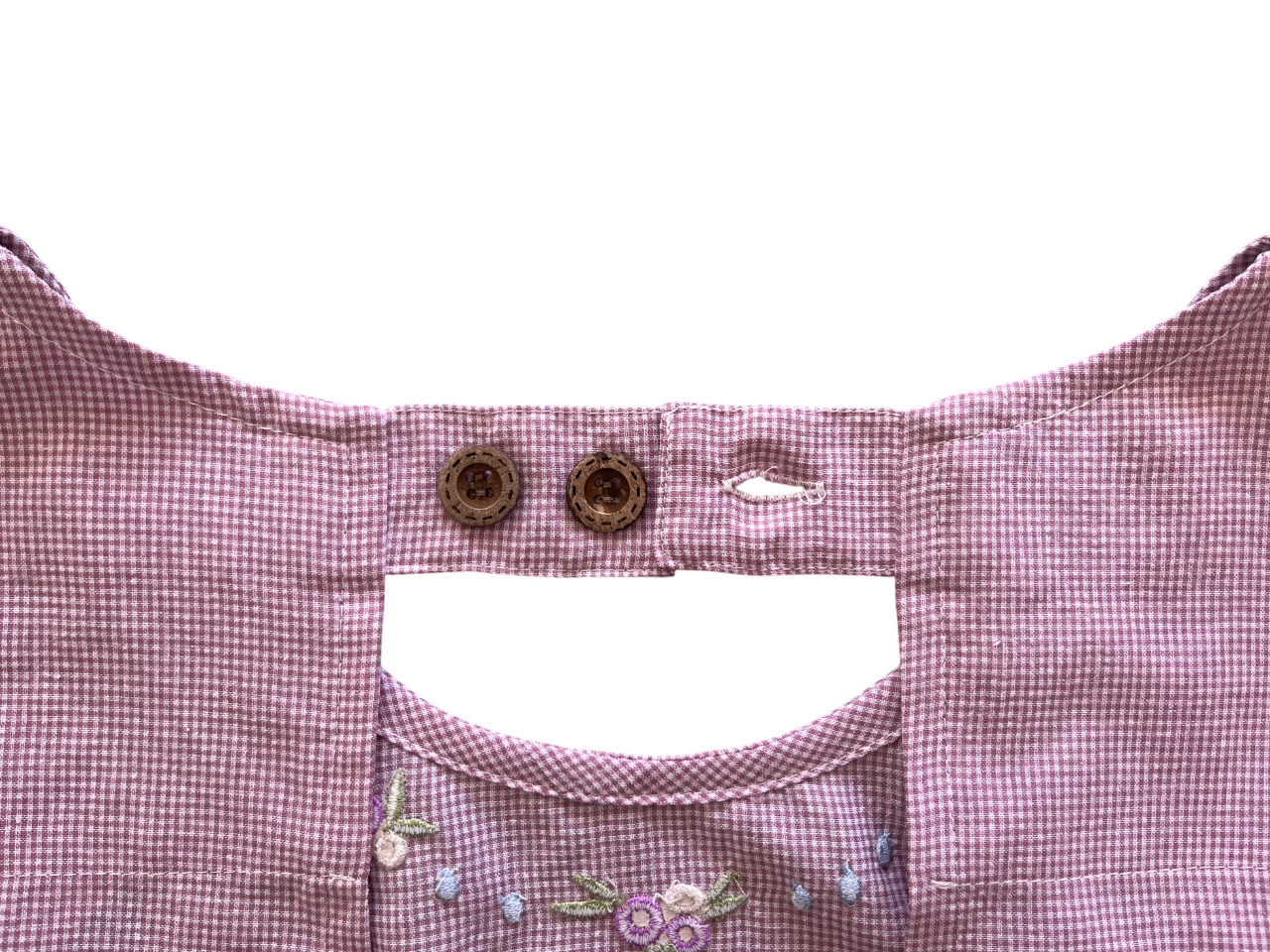 ネックレス刺繡エプロン