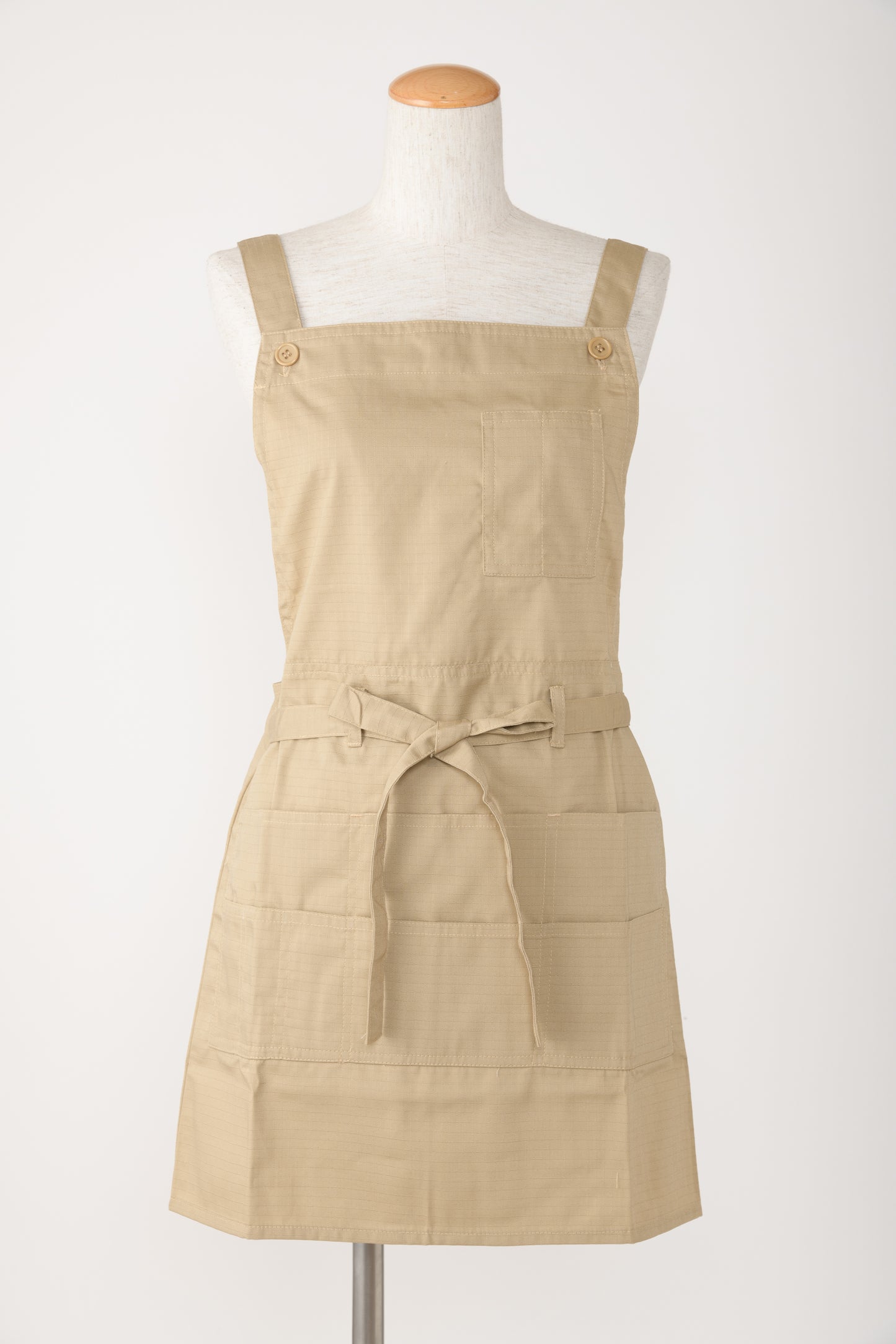 リップストップ前結びショート丈エプロン R2-4