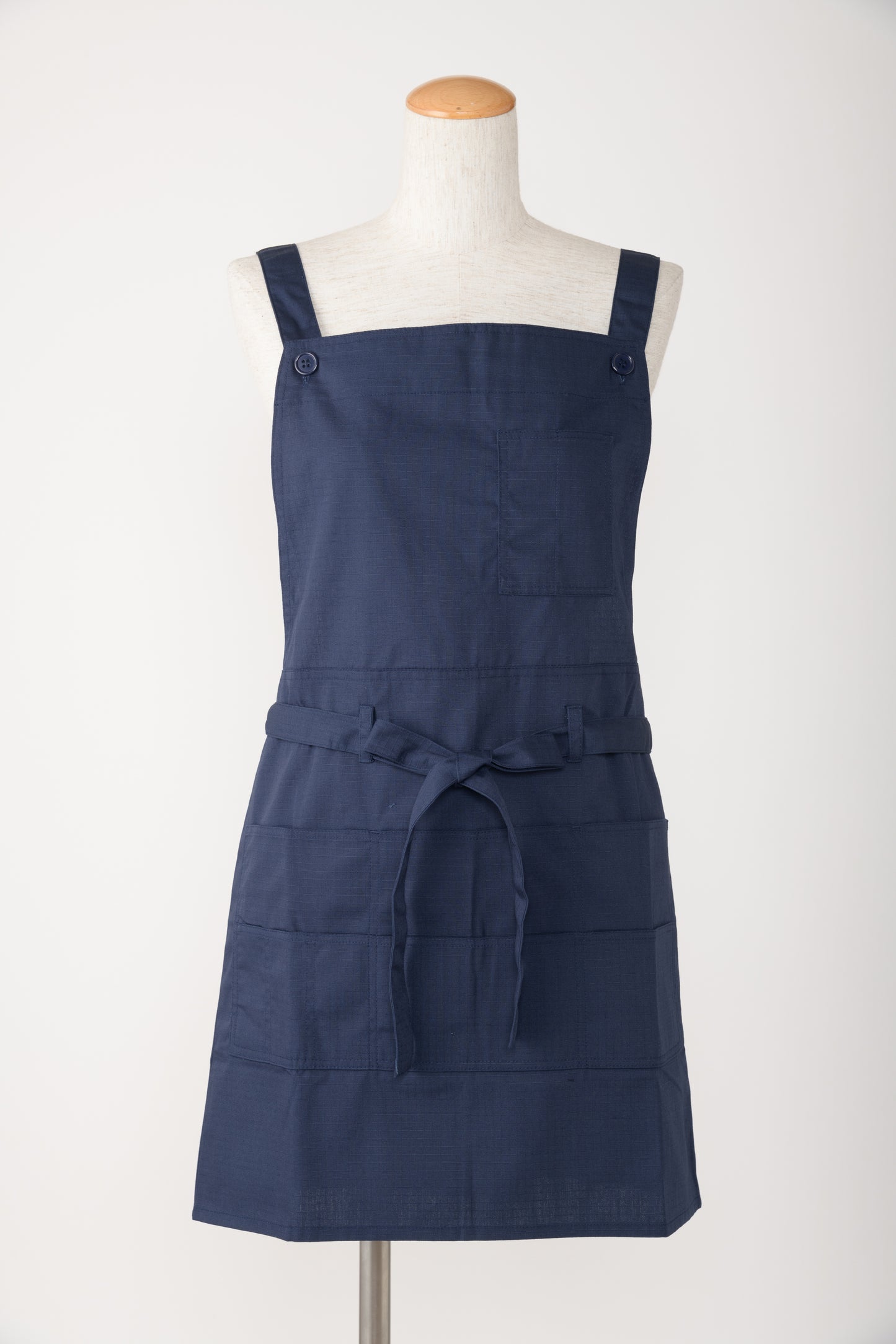 リップストップ前結びショート丈エプロン R2-4