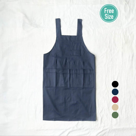 ツイルレギュラー丈エプロン(6ヶポケット)  T1-3