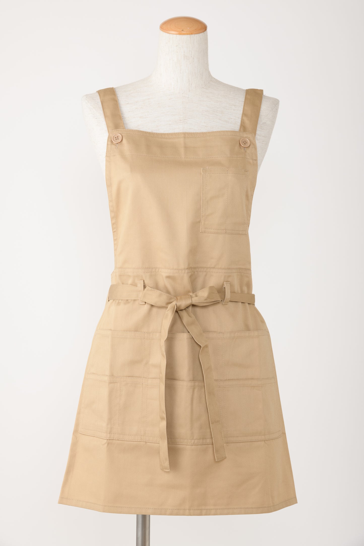 ツイル前結びショート丈エプロン T1-6