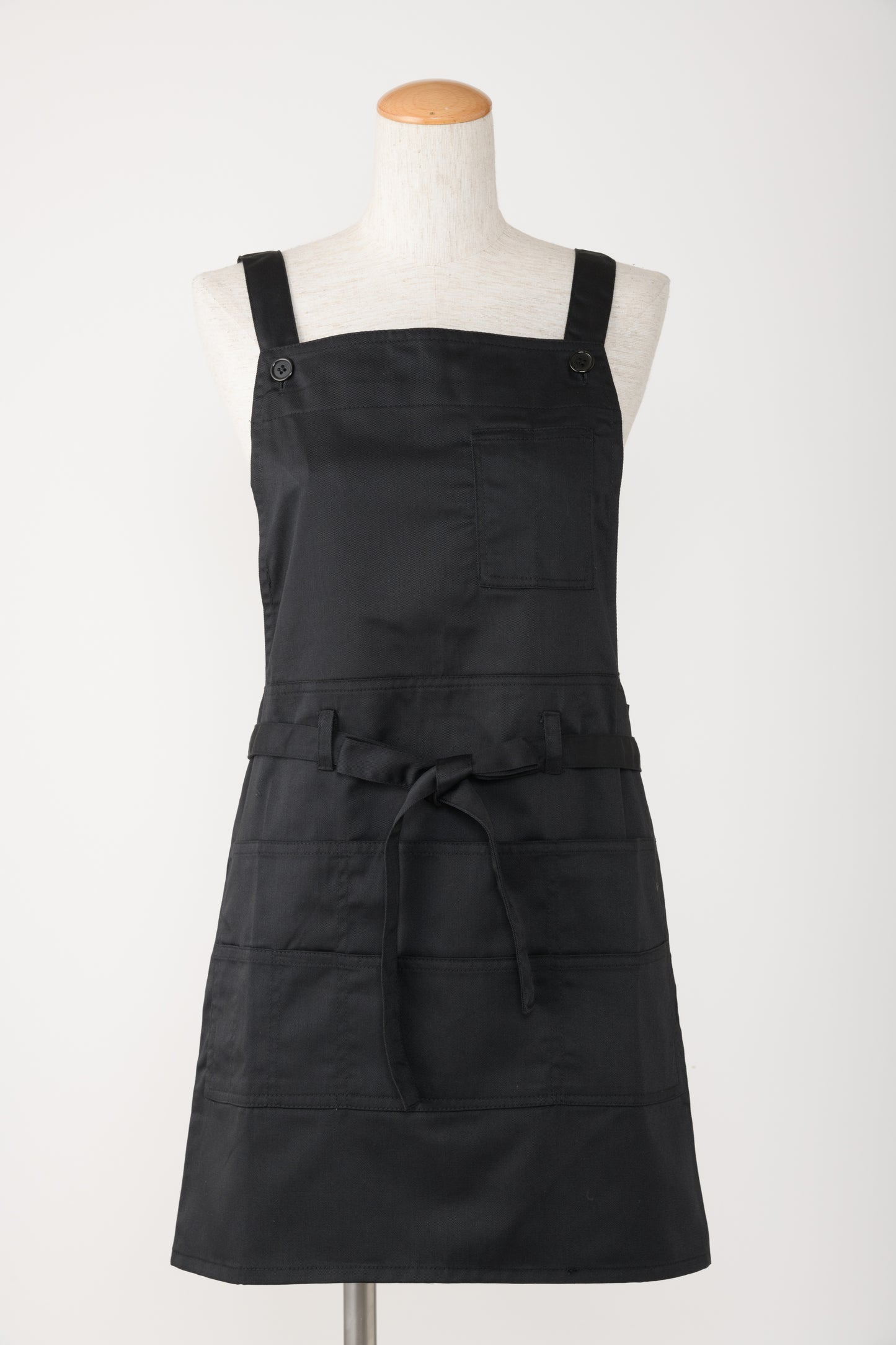 ツイル前結びショート丈エプロン T1-6