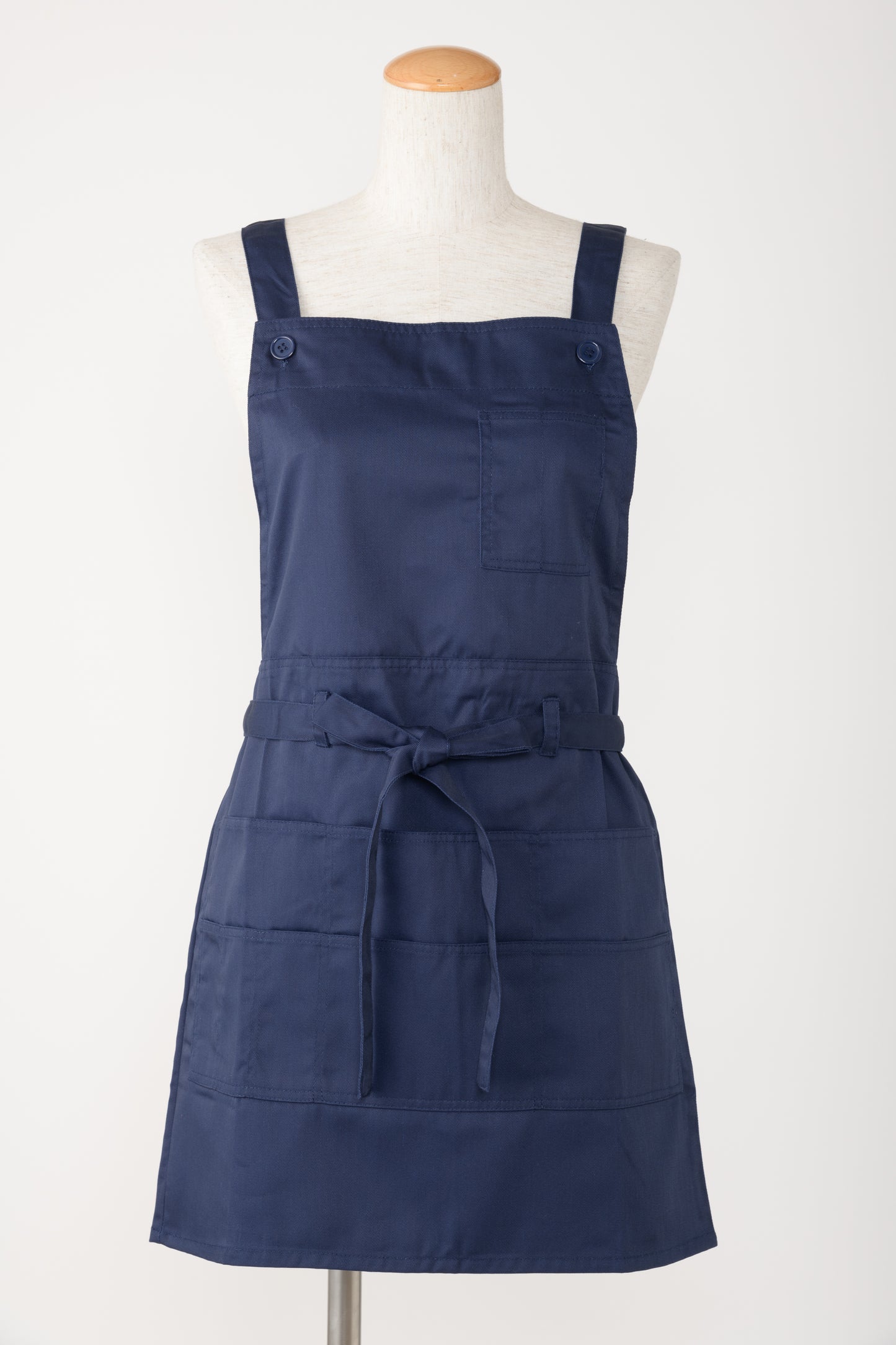 ツイル前結びショート丈エプロン T1-6