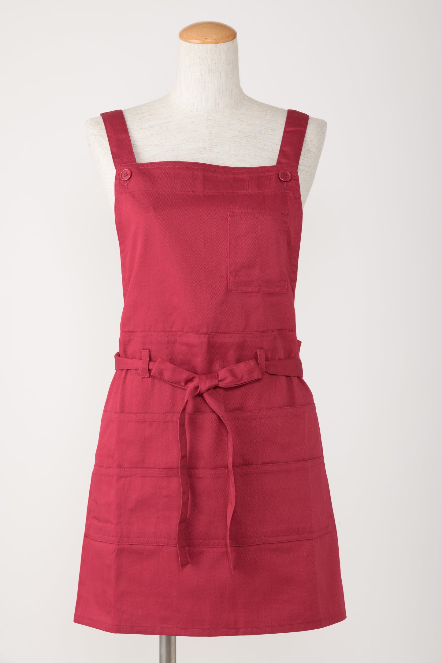 ツイル前結びショート丈エプロン T1-6