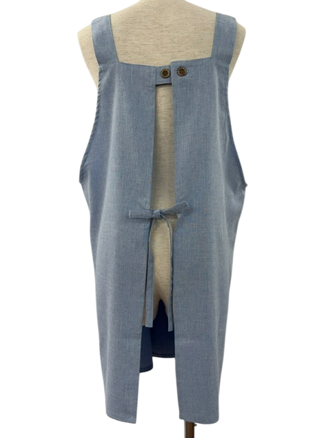 ミモザラバープリントH型エプロン