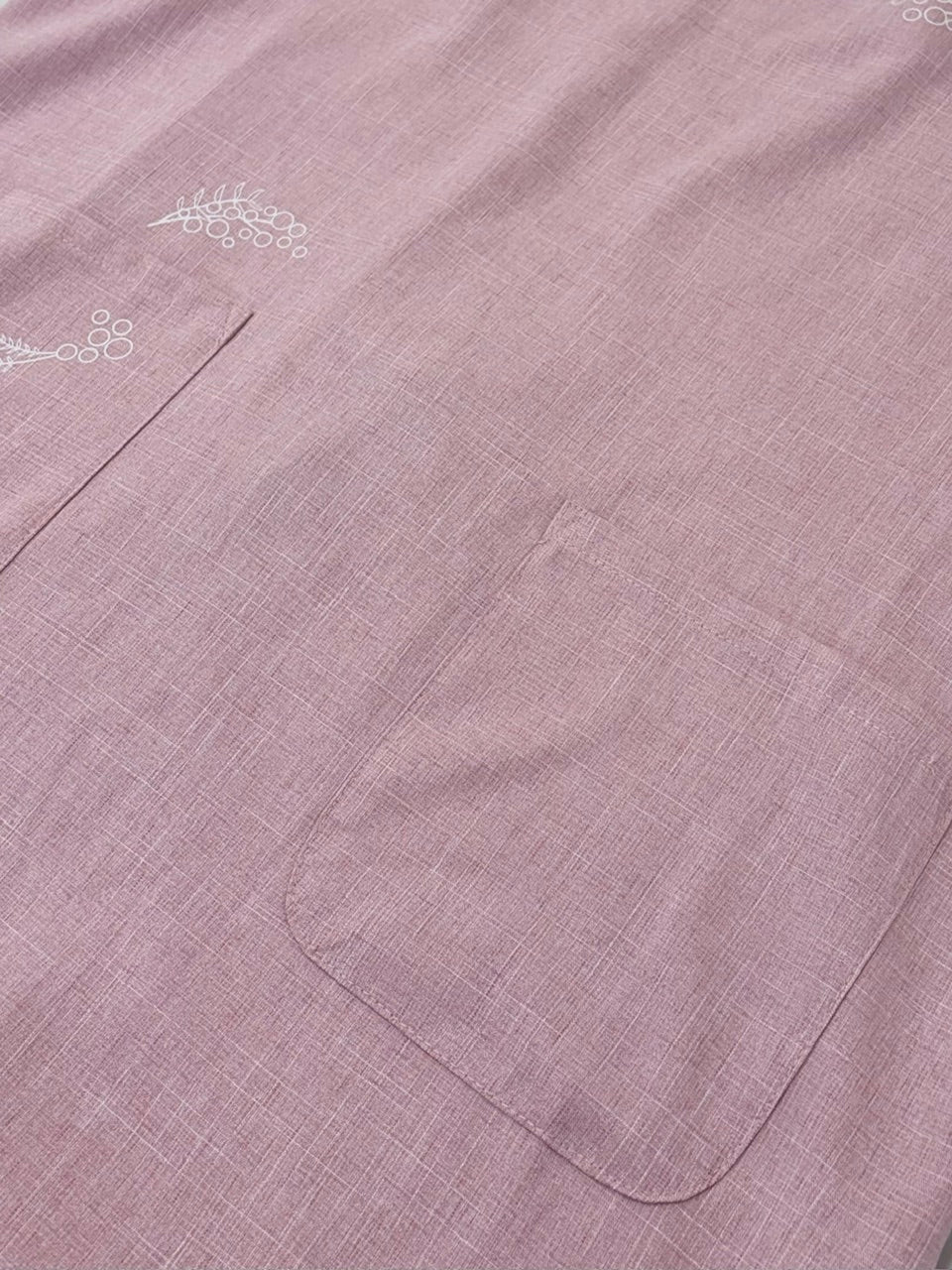 ミモザラバープリントH型エプロン