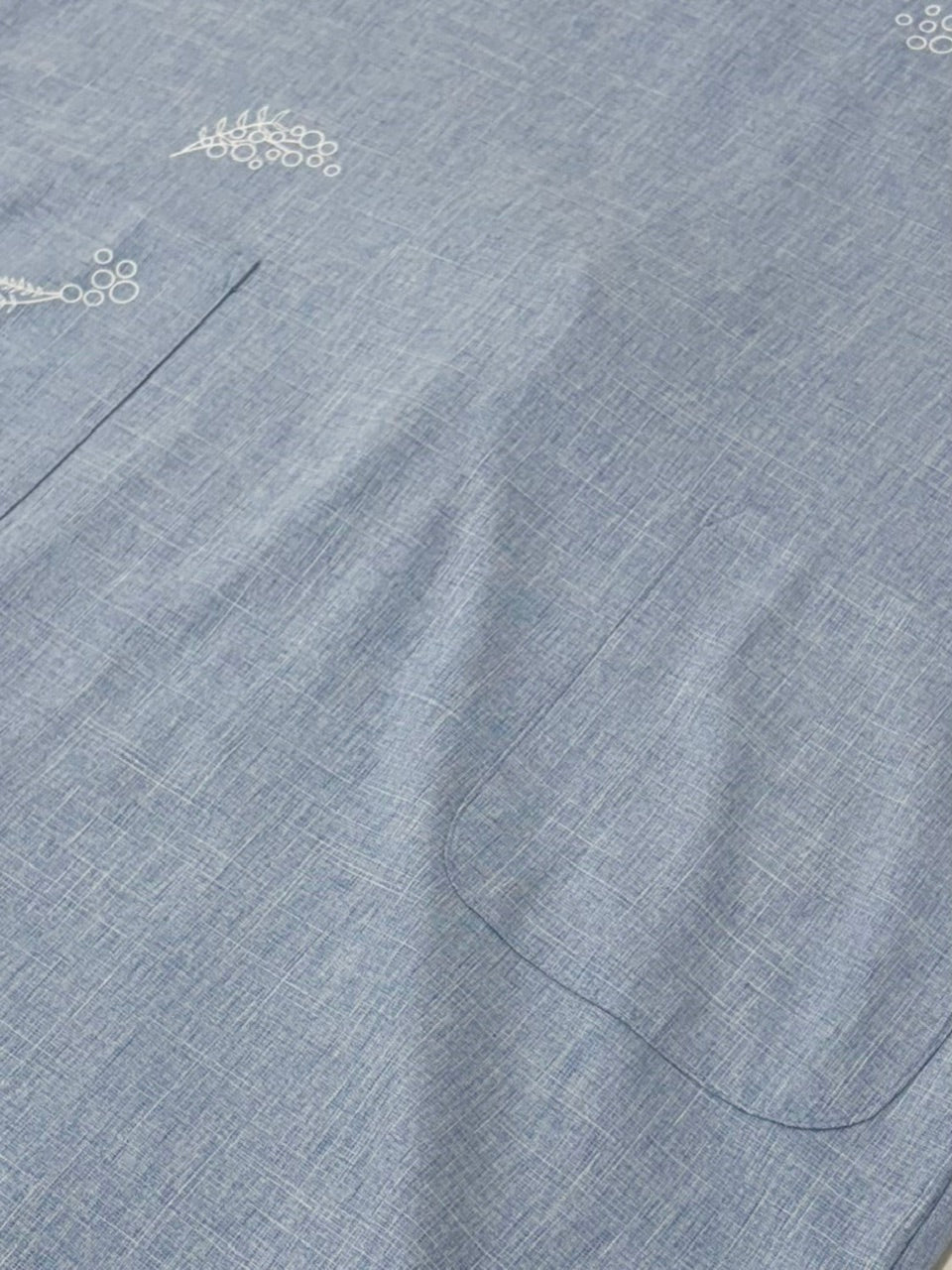 ミモザラバープリントH型エプロン