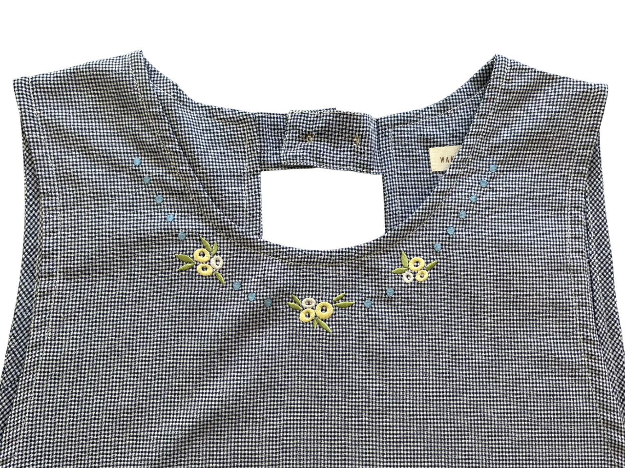 ネックレス刺繡エプロン