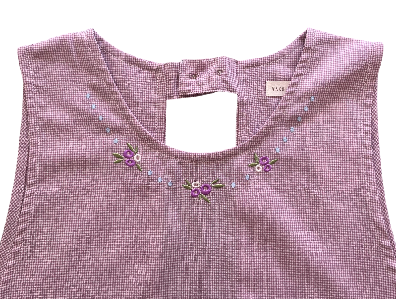 ネックレス刺繡エプロン